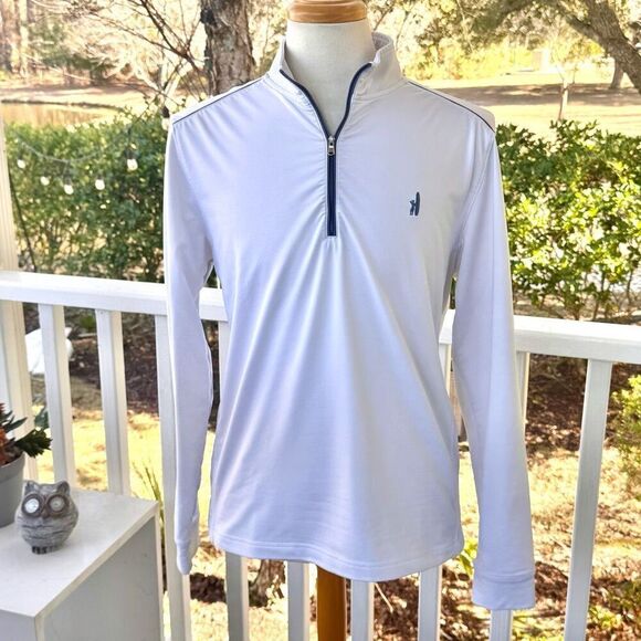 johnnie-O Other - Johnnie-O 1/2 Zip Performance Pullover. Size Medium. White/blue.